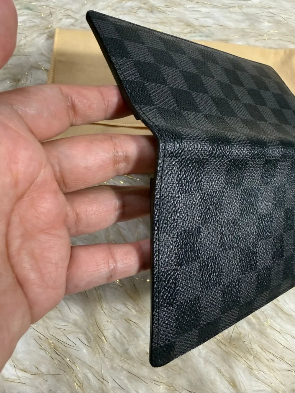 Louis Vuitton Brazza Black Damier Graphite wallet w/ Dust-bag unisex - Picture 12 of 16